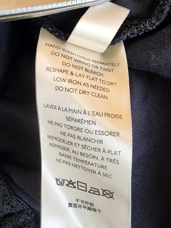 Free People Black Lace Puff Sleeve Long Sleeve Top Women Size M - Picture 11 of 11